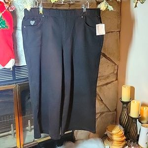 Women's Dream Jeannes by Quacker Factory Size 1X Black New with Tags